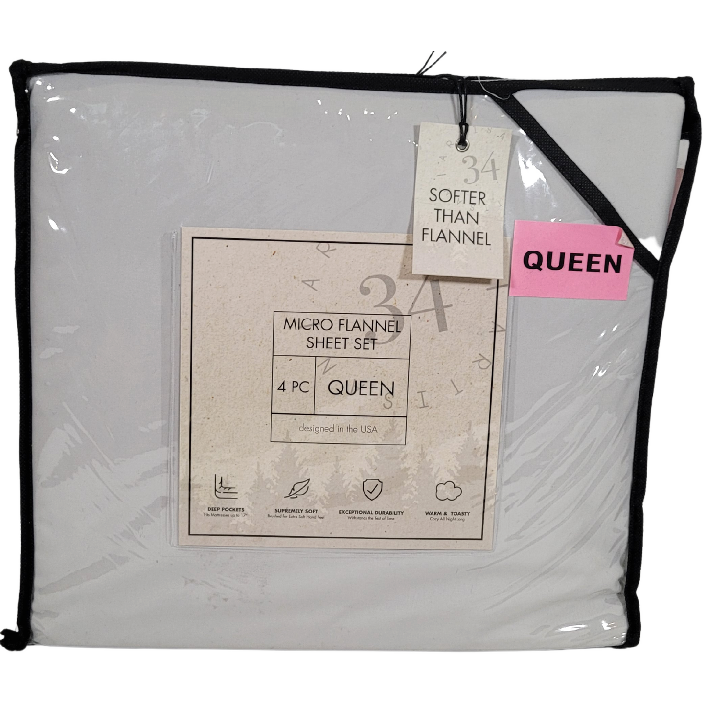 Artisan 34 Micro Flannel Sheet Set - Queen