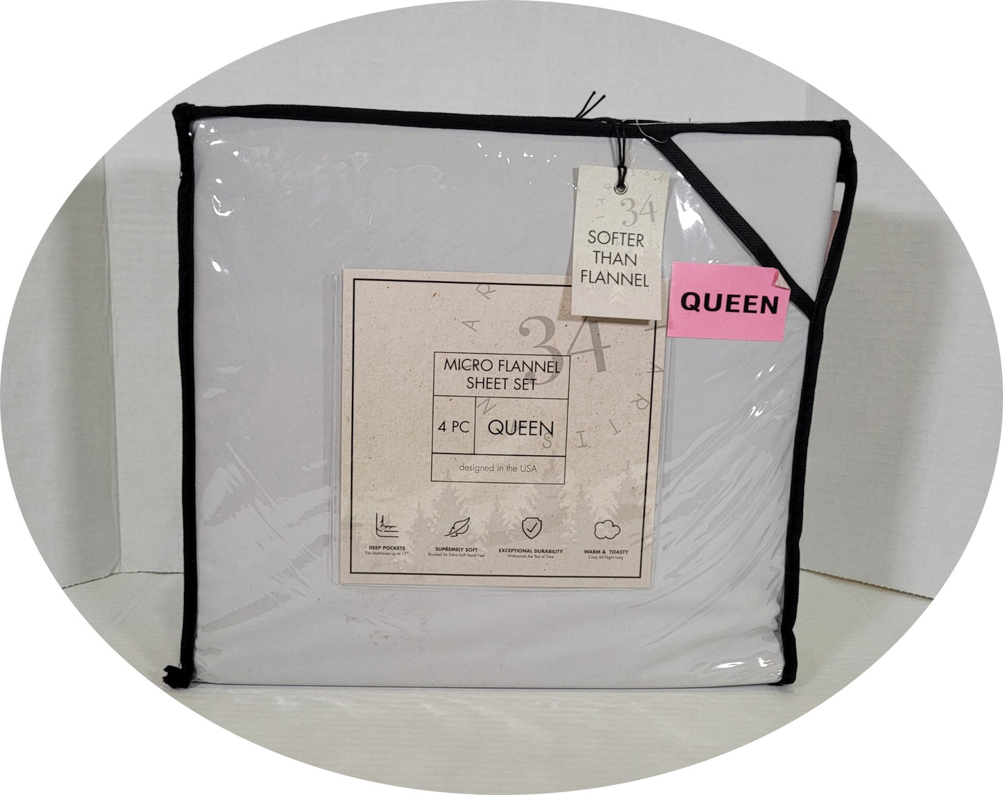 Artisan 34 Micro Flannel Sheet Set - Queen