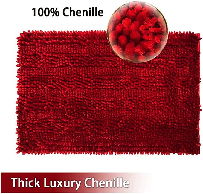 THALIA SODI 2 Chenille Bath Mats, 17 x 24 & 20 x 32, Red – Lairfair  Boutique - Home Edition