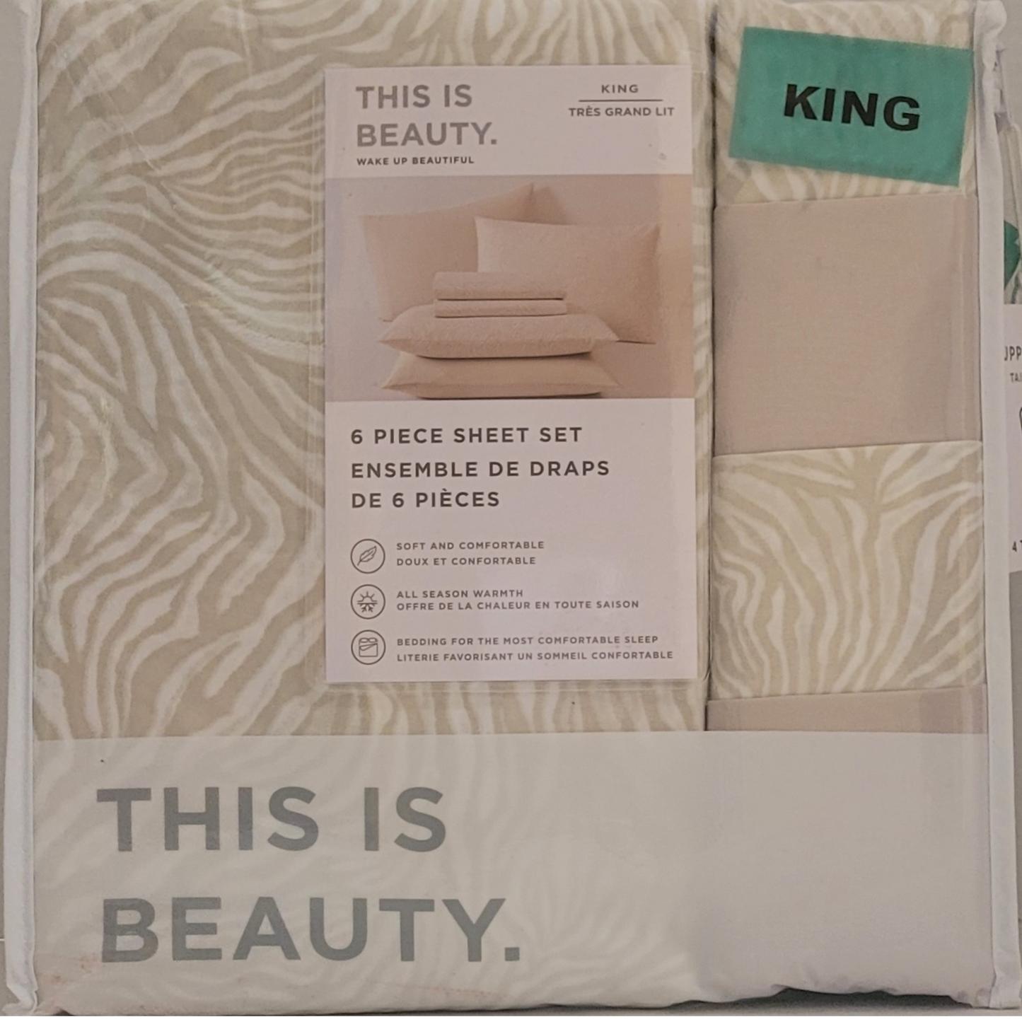 This Is Beauty 6 Piece Sheet Set - Queen, King