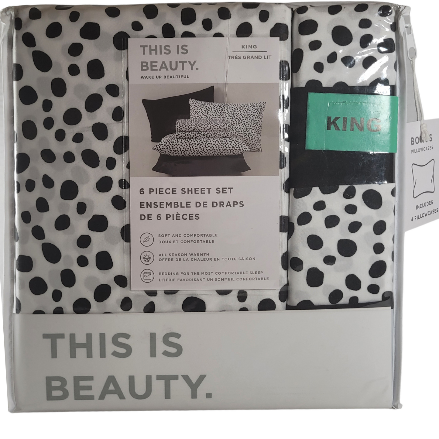 This Is Beauty 6 Piece Sheet Set - Queen, King